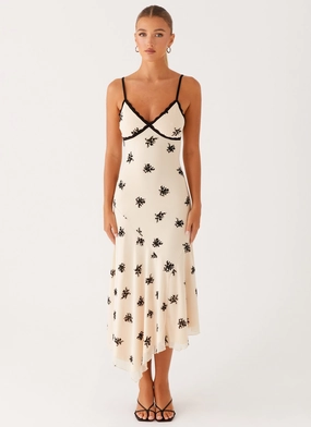 Amelia Midi Dress - Nude