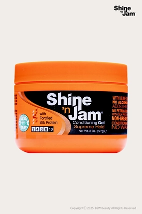 AMPRO PRO STYLE SHINE'N JAM CONDITIONING GEL SUPREME HOLD 8oz