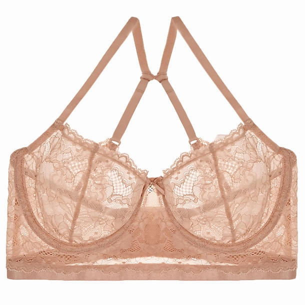 Beautifully Basic Lace Unlined Crop Bustier