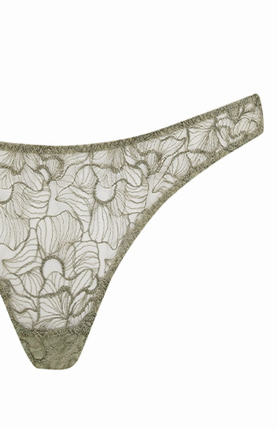Lila Triangle Bra and Thong Set