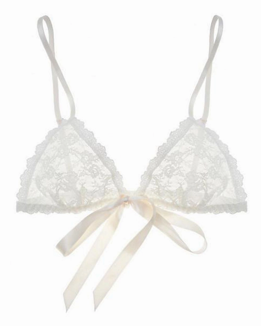 Peek-A-Boo Lace Front Tie Bralette