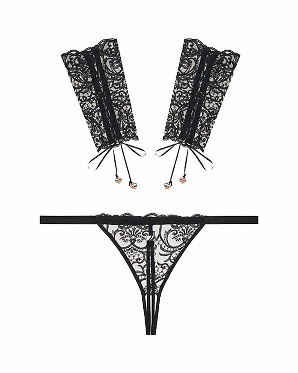Rollercoaster Cuff & Thong Set