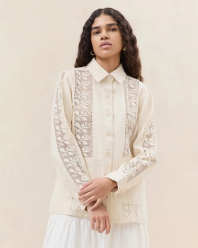 Scottie Broderie Chore Jacket