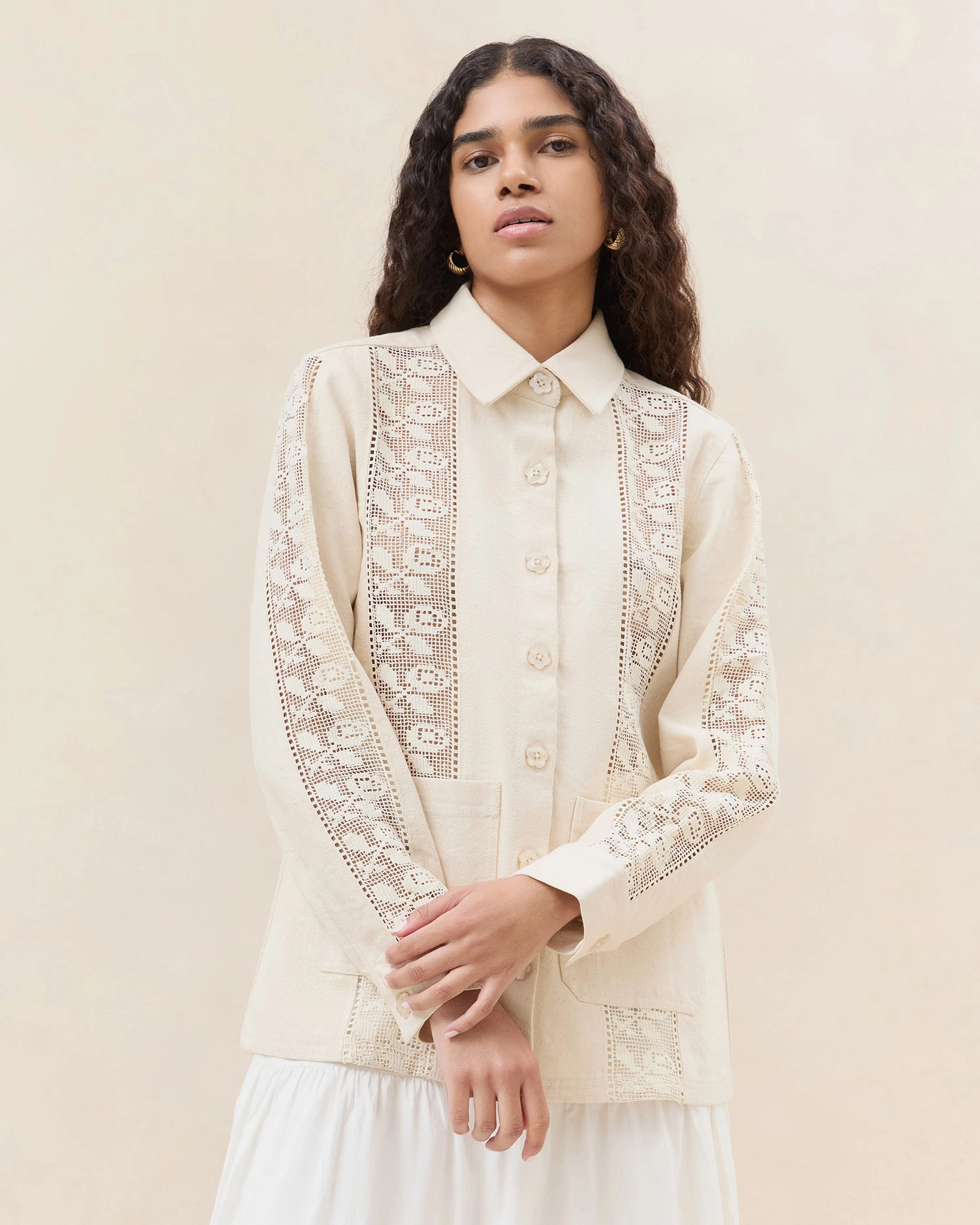 Scottie Broderie Chore Jacket
