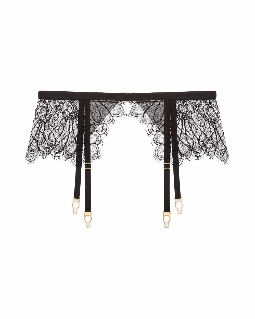 Swan Leavers Lace Suspender