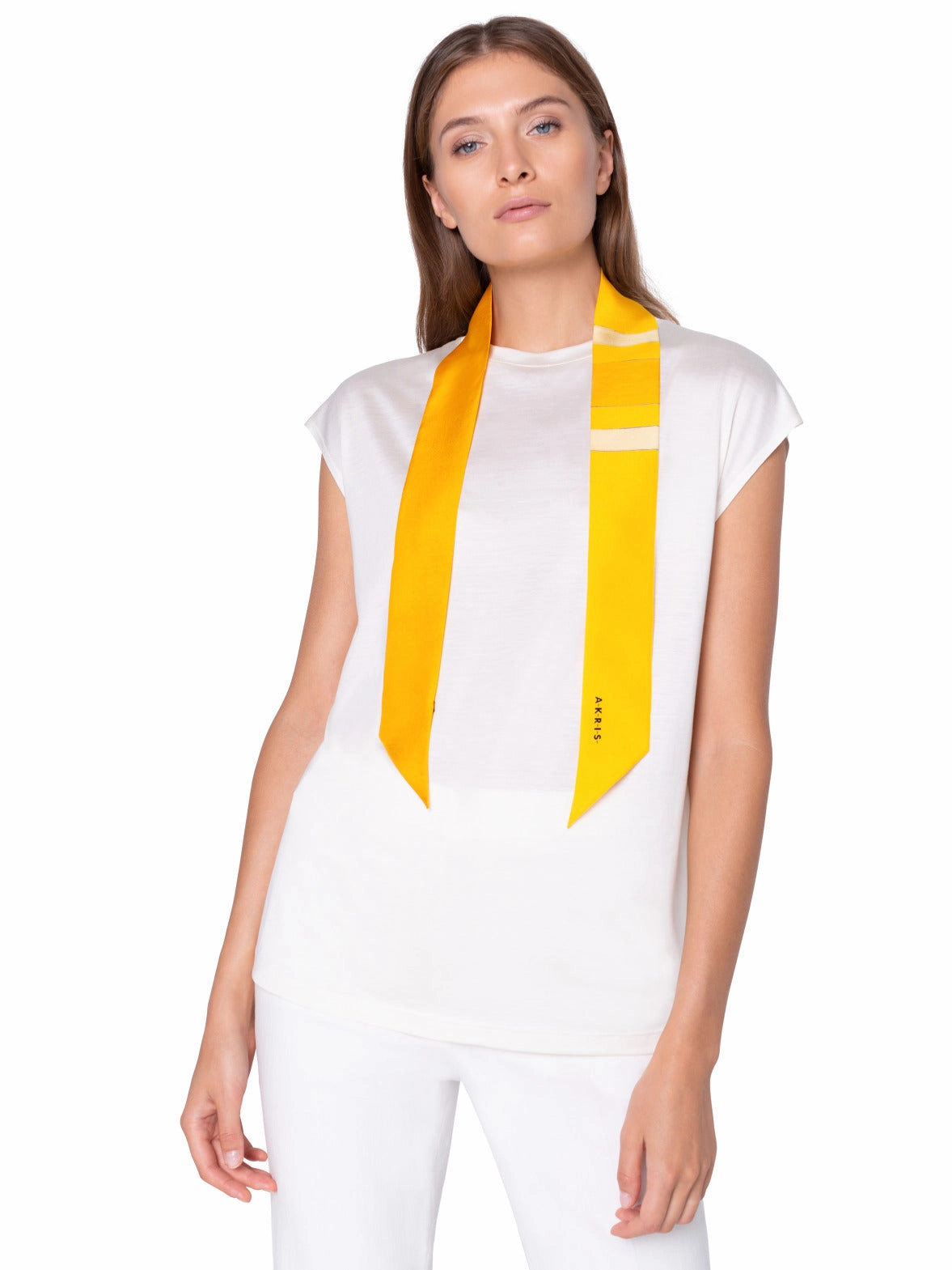 Twilly in Silk with Orizzonte Print