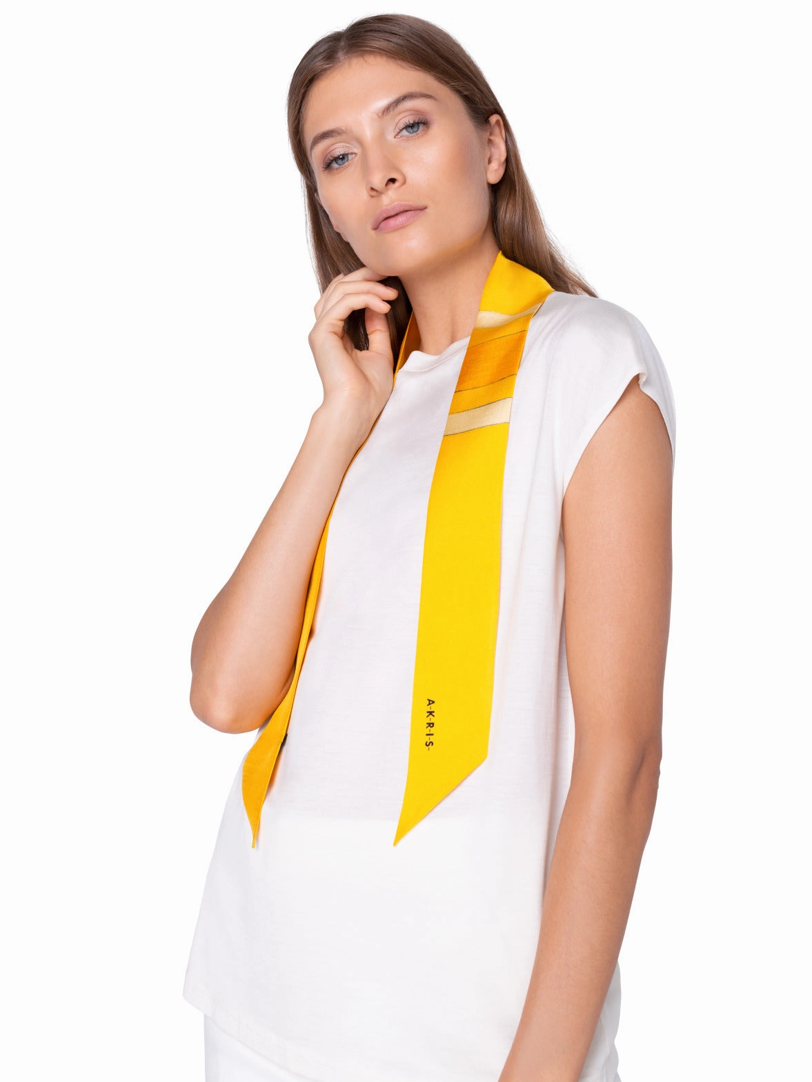 Twilly in Silk with Orizzonte Print